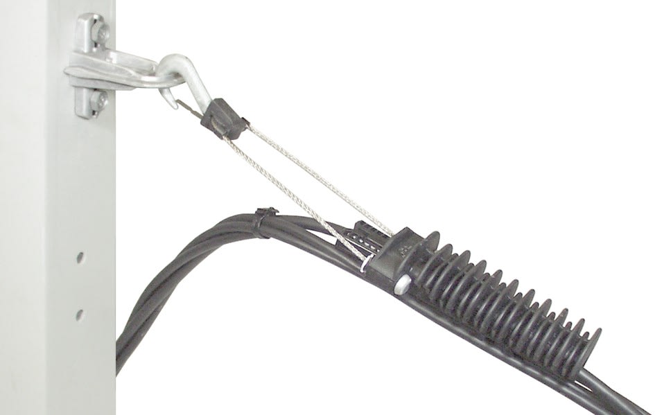 Sicame - Ensemble simple ancrage console et ancrage synthétique 35 et 54mm² avec crochet