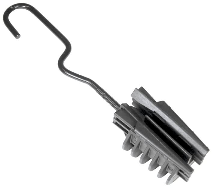 Sicame - Pince d'ancrage branch matière isolante et crochet acier réglable 2x6 - 4x35