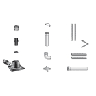 Atlantic APC Home Heating - Kit cheminee flex raccordement perpendiculair d110