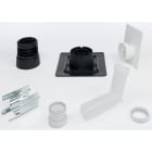Atlantic APC Home Heating - Kit cheminee b33 prolongement perpendiculaire - noir