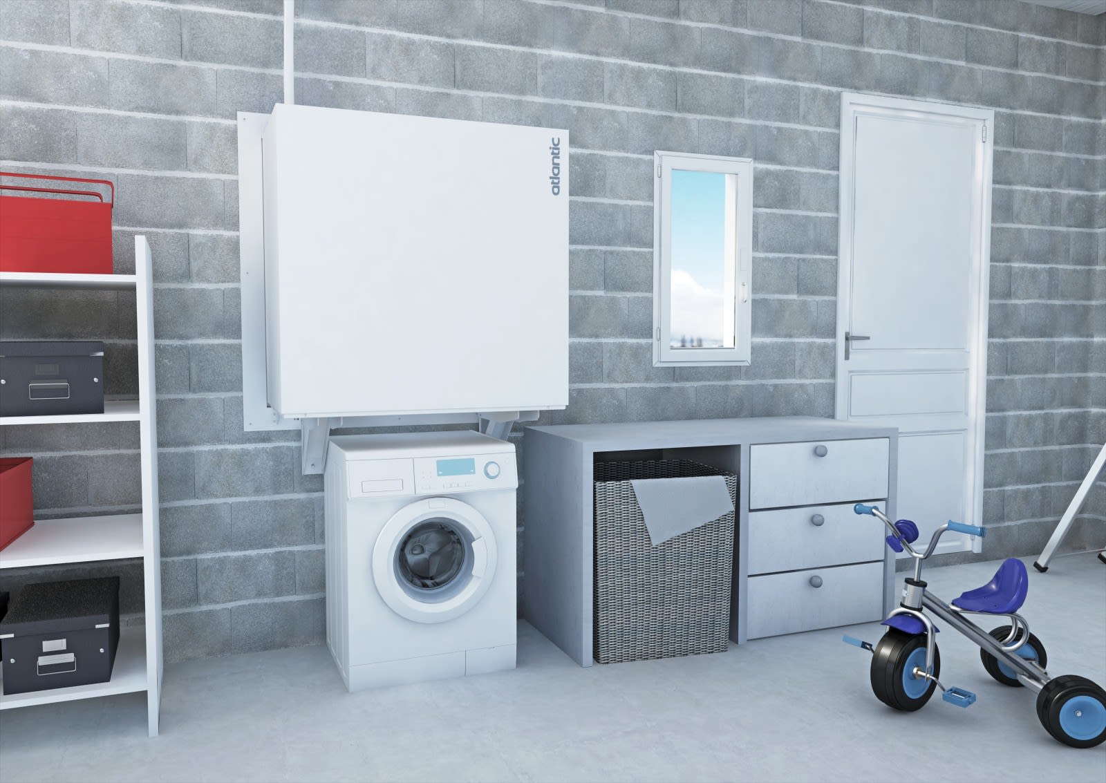 Atlantic APC Home Heating - Caisson Wall In (R32) pour intégration des unités extérieures