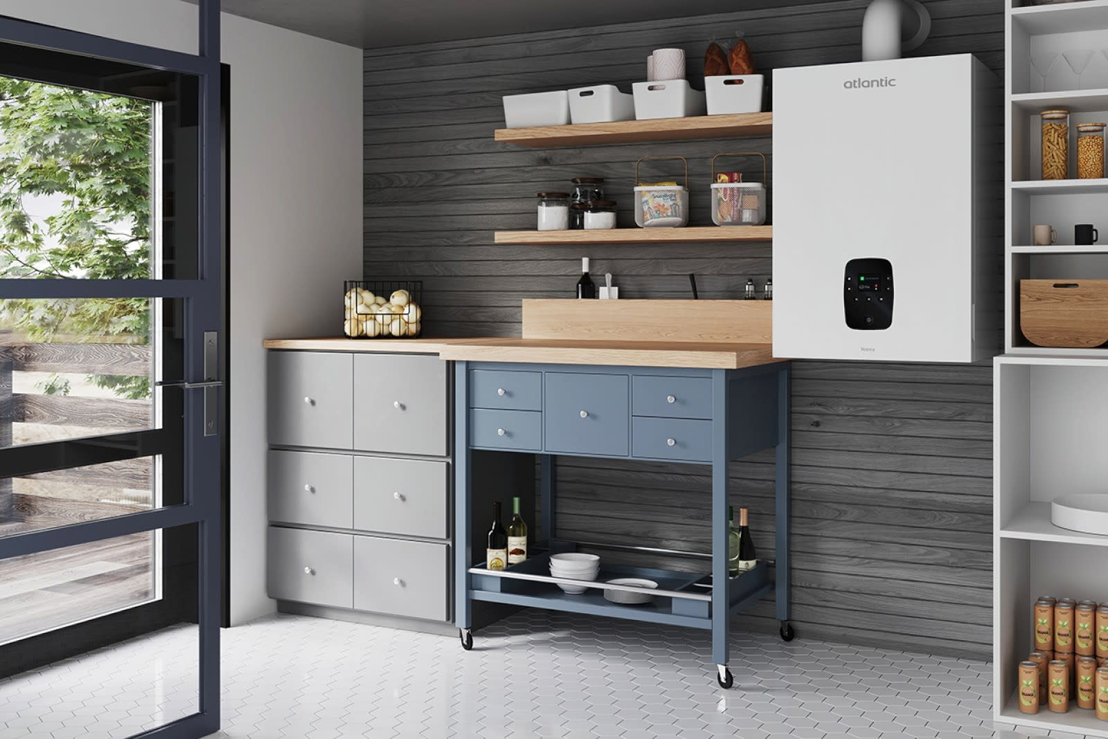 Atlantic APC Home Heating - Cache inférieur largeur 600 mm pour Naema Naia 3 Duo