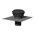 Thermor - Accessoire Thermodynamique entrée/sortie d'air toiture gris Ø160mm