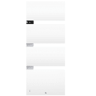 Thermor - Sèche-serviettes Symphonik mât à gauche 1750W blanc mat / alu brossé