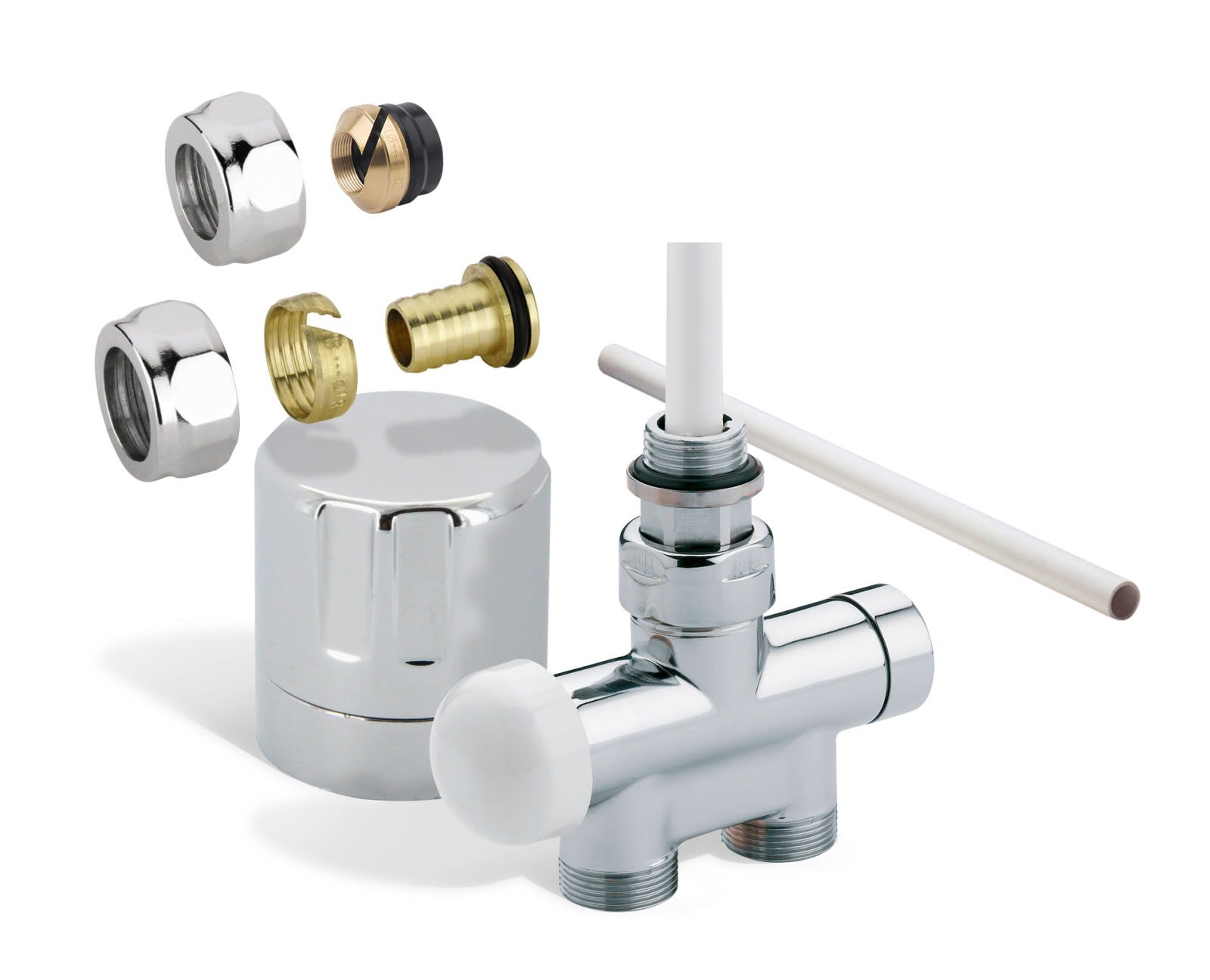 Thermor - Kit raccordement monotube avec entraxe 50mm chrome manuel