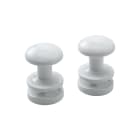 Thermor - Accessoire sèche-serviette patère ronde blanc par 2