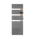 Thermor - Allure 3 virtuose mat à droite avec soufflerie 1750W gris menhir/chêne