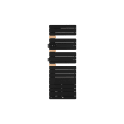 Thermor - Allure 3 mat à gauche avec soufflerie 1750W noir carbone/chêne