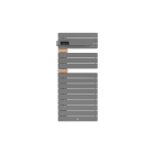 Thermor - Allure 3 mat à gauche 0500W gris menhir/chêne