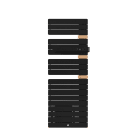 Thermor - Allure 3 mat à droite 0750W noir carbone/chêne
