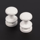 Thermor - pièce de rechange origine fabricant : kit 2 patères blanc