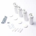 Thermor - pièce de rechange origine fabricant : kit support mural 4 points blanc