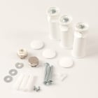 Thermor - pièce de rechange origine fabricant : kit fixations (x3) galbe + bouchons ec