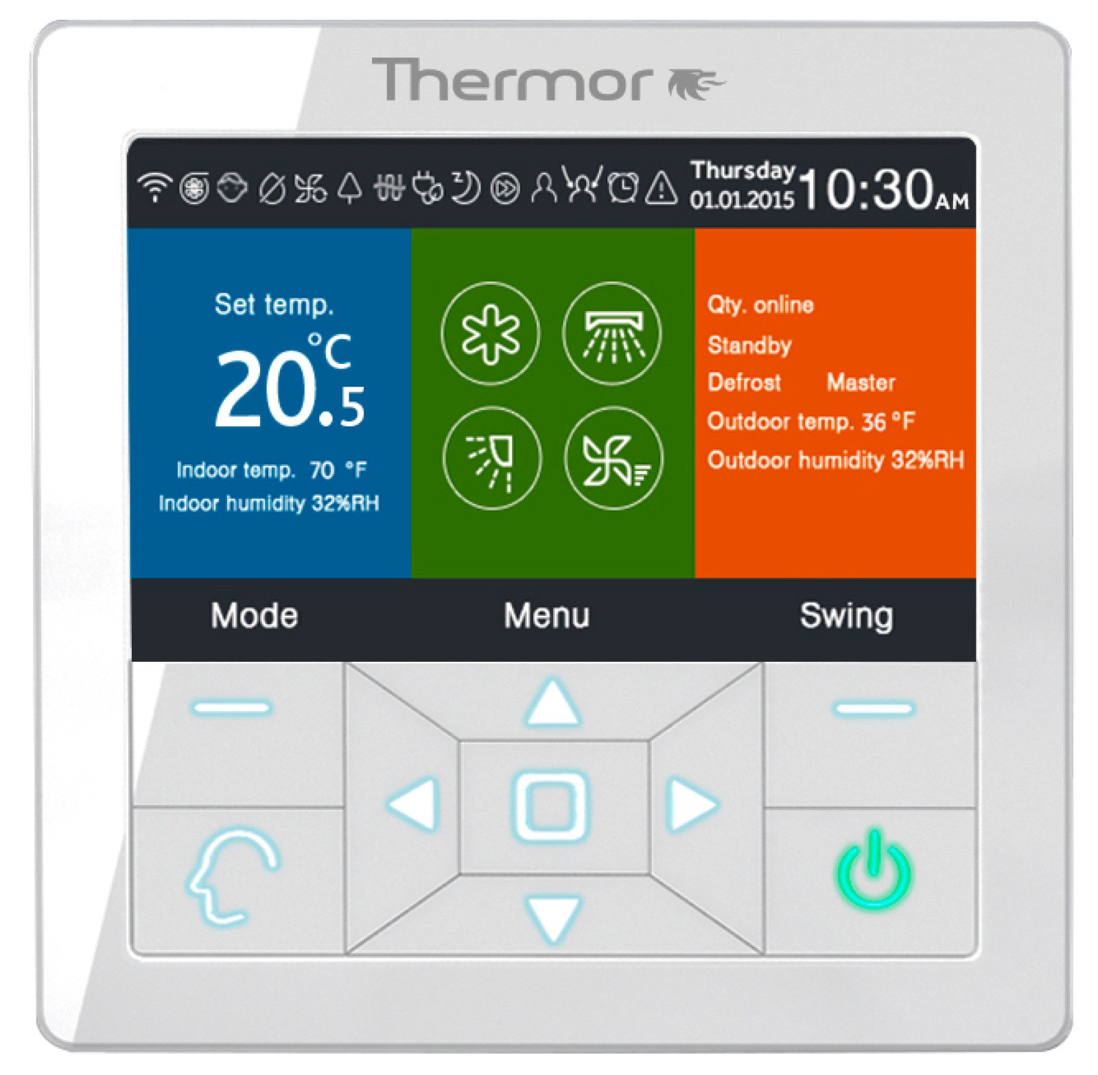 Thermor - Pompe à chaleur air-air NAGANO télécommande filaire