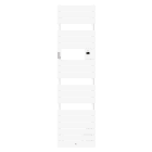 Thermor - Radiateur sèche-serviettes Riviera 2 étroit avec soufflerie 1500W blanc brillant