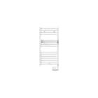 Thermor - Sèche-serviettes Corsaire 2 étroit 0300W blanc brillant