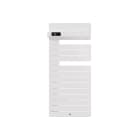 Thermor - Allure 3 Classique mat à gauche avec soufflerie 1500W Blanc brillant