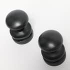 Thermor - pièce de rechange origine fabricant : kit pateres x2 noir