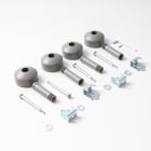 Thermor - pièce de rechange origine fabricant : kit fixations murales long roche