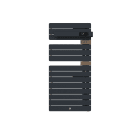 Thermor - Allure 4 Classique Matd 0500W Ardoise/Chene