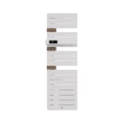 Thermor - Allure 4 Classique Matg Etroit 1600W Blanc Brillant/Chene