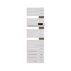 Thermor - Allure 4 Classique Matd Etroit 1600W Blanc Brillant/Chene