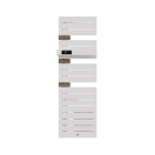 Thermor - Allure 4 Classique Matg Etroit 1600W Blanc Mat/Chene