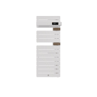 Thermor - Allure 4 Classique Matd Etroit 0500W Blanc Brillant/Chene