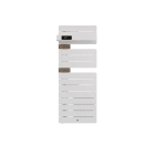 Thermor - ALLURE 4 Classique MATG ETROIT 1500W Blanc Brillant/CHENE