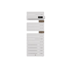 Thermor - Allure 4 Classique Matd Etroit 1500W Blanc Brillant/Chene