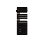 Thermor - Allure 4 Classique Matg Etroit 1500W Carbone/Chene