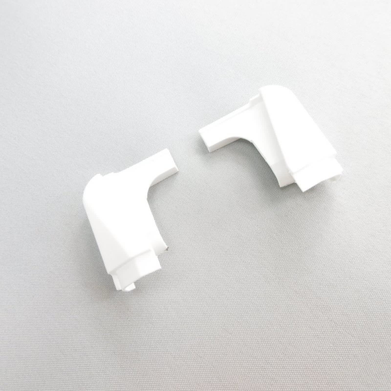 Thermor - pièce de rechange origine fabricant : enjoliveurs de grille d + g (blanc)