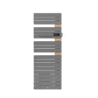 Thermor - Allure 3 mat à gauche avec soufflerie 1500W gris menhir/chêne