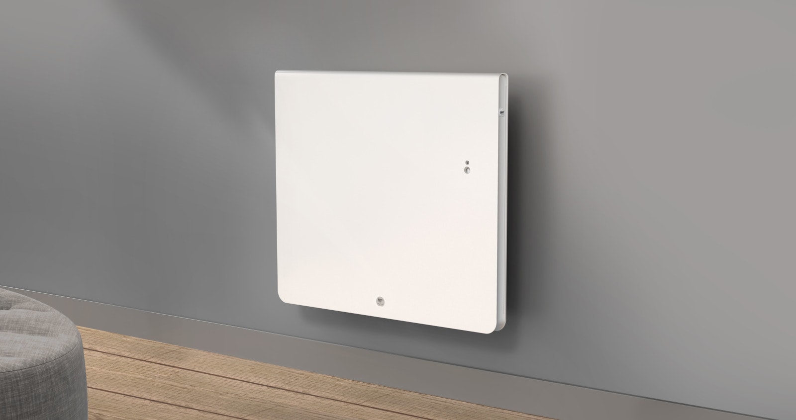 Radiateur Chaleur douce Equateur 4 horizontal Blanc mat 1000W Thermor