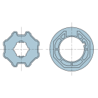 Nice - Adaptation EraM octogonal 70x(1/1.5) roue+couronne