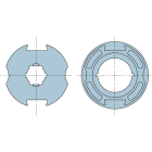 Nice - Adaptation Era M rond Deprat 89x1, roue + couronne