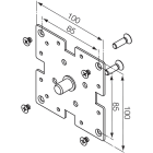 Nice - Support carré 100x100, universel