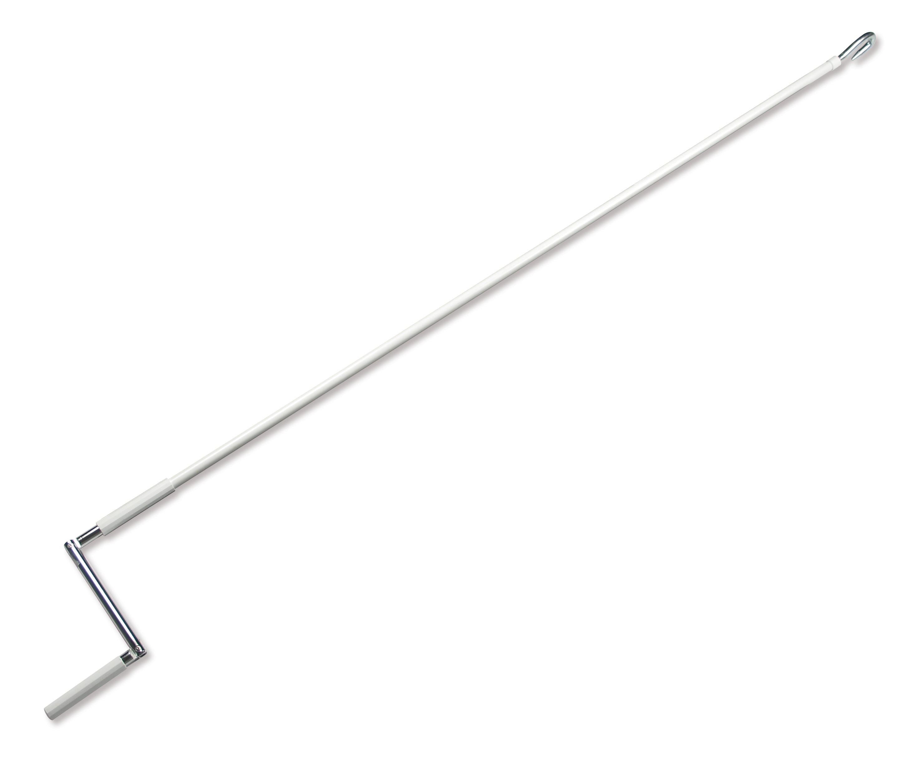 Nice - Manivelle crochet à poignée articulé,1500mm,blanc