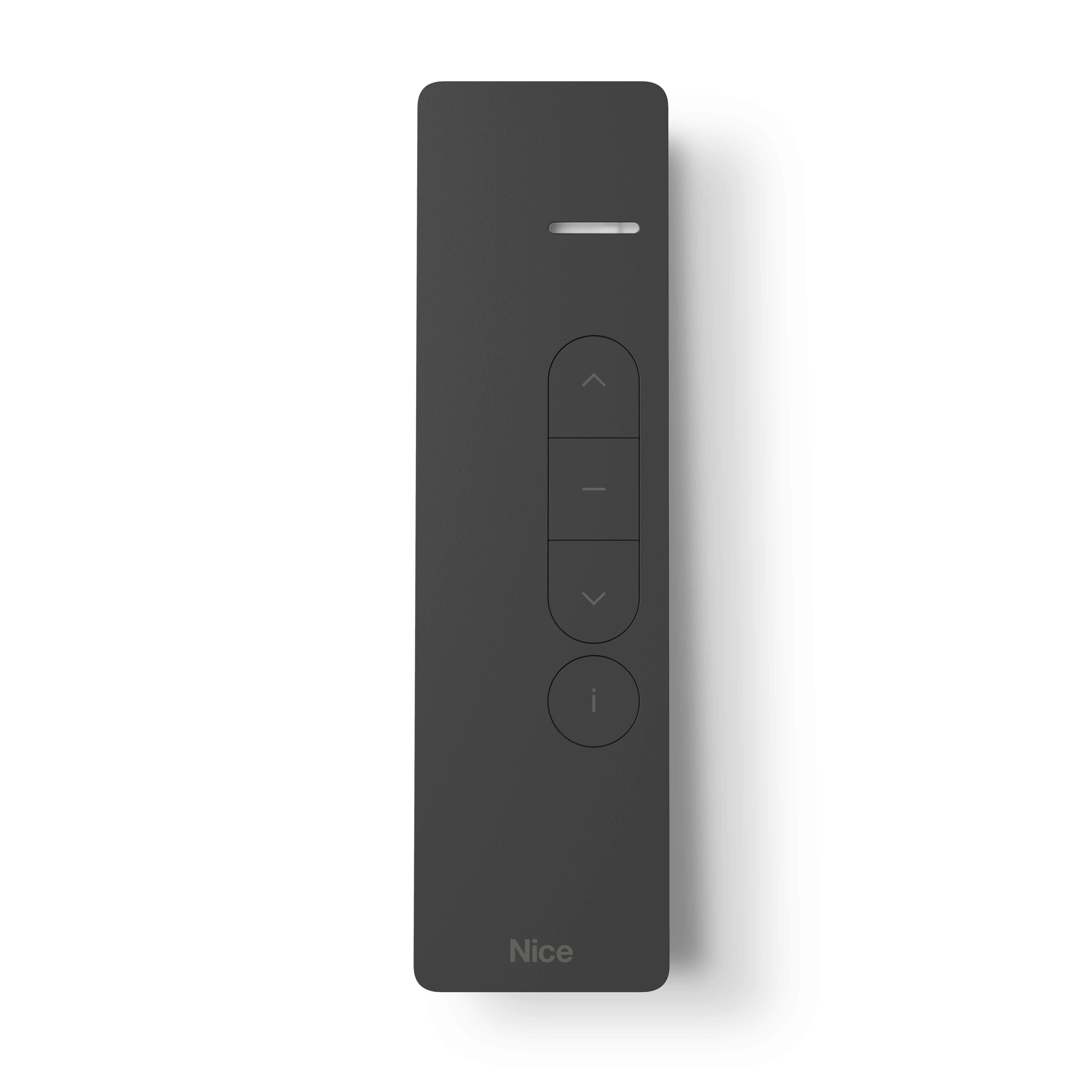 Nice - Émetteur noir Domì P1, touche info
