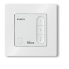 Nice - Émetteur bidirectionnel mural, à trois canaux, blanc