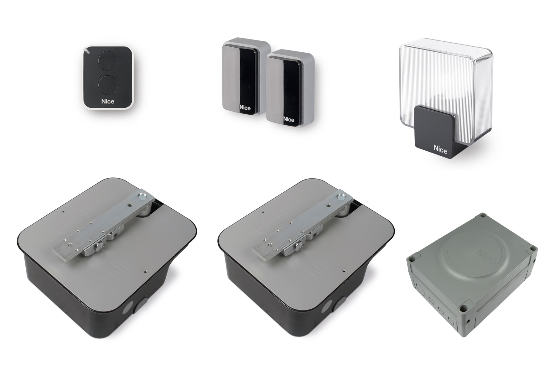 Nice - Kit pour portail battant jusqu'à 3 m par vantail