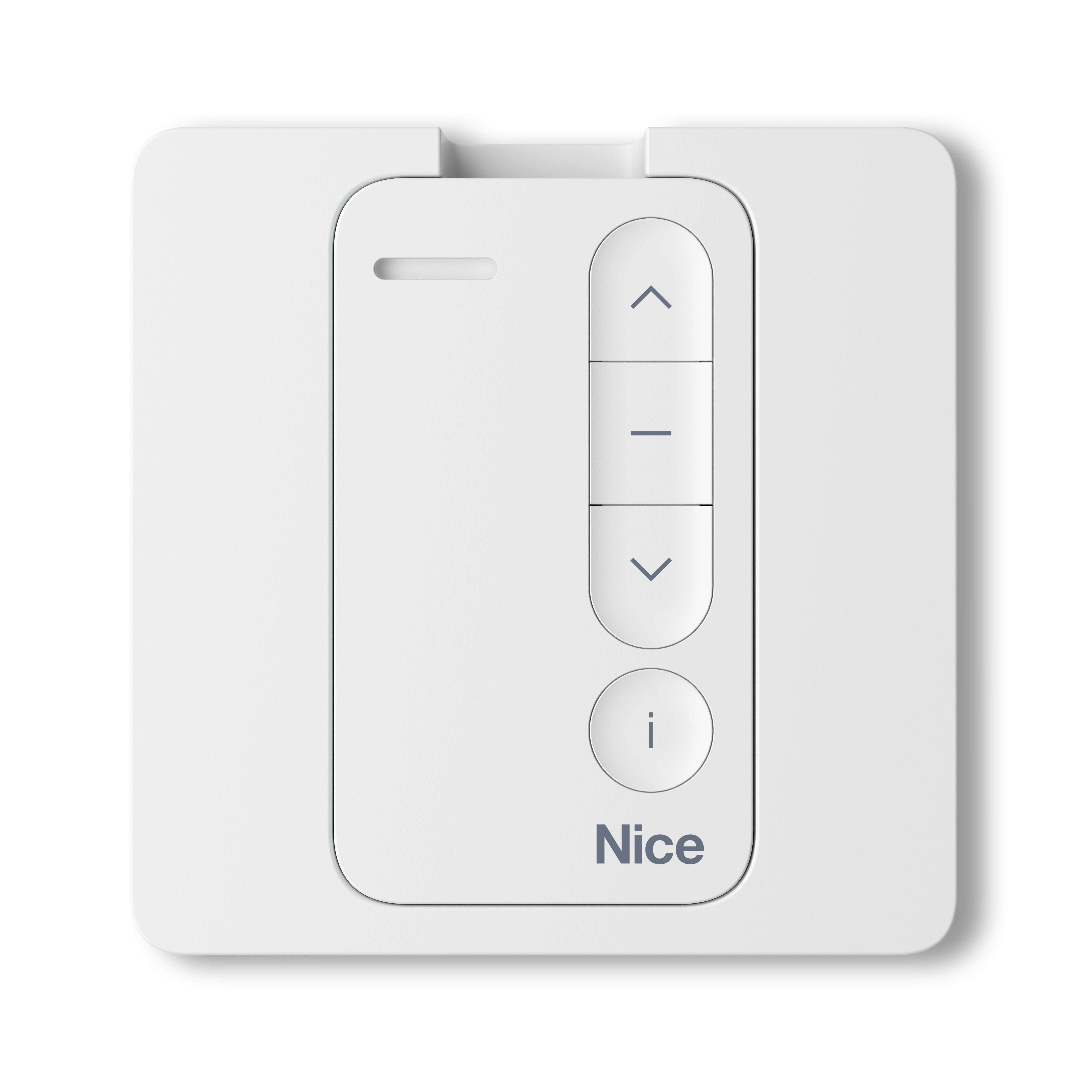 Nice - Émetteur blanc MiniDomì 1 canal avec support