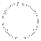 Nice - Adaptation Era S rond 44 mm, roue + couronne