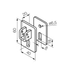 Nice - Kit support arrondi pour pivot carré de 10 mm