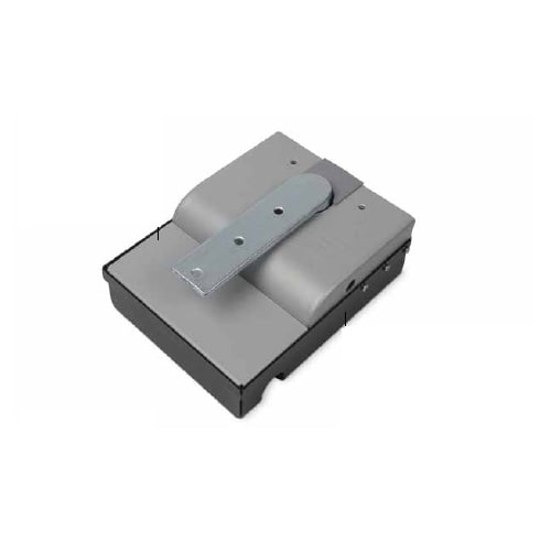 Nice - Caisson de fondation acier, butées mécaniques ouverture et fermeture.