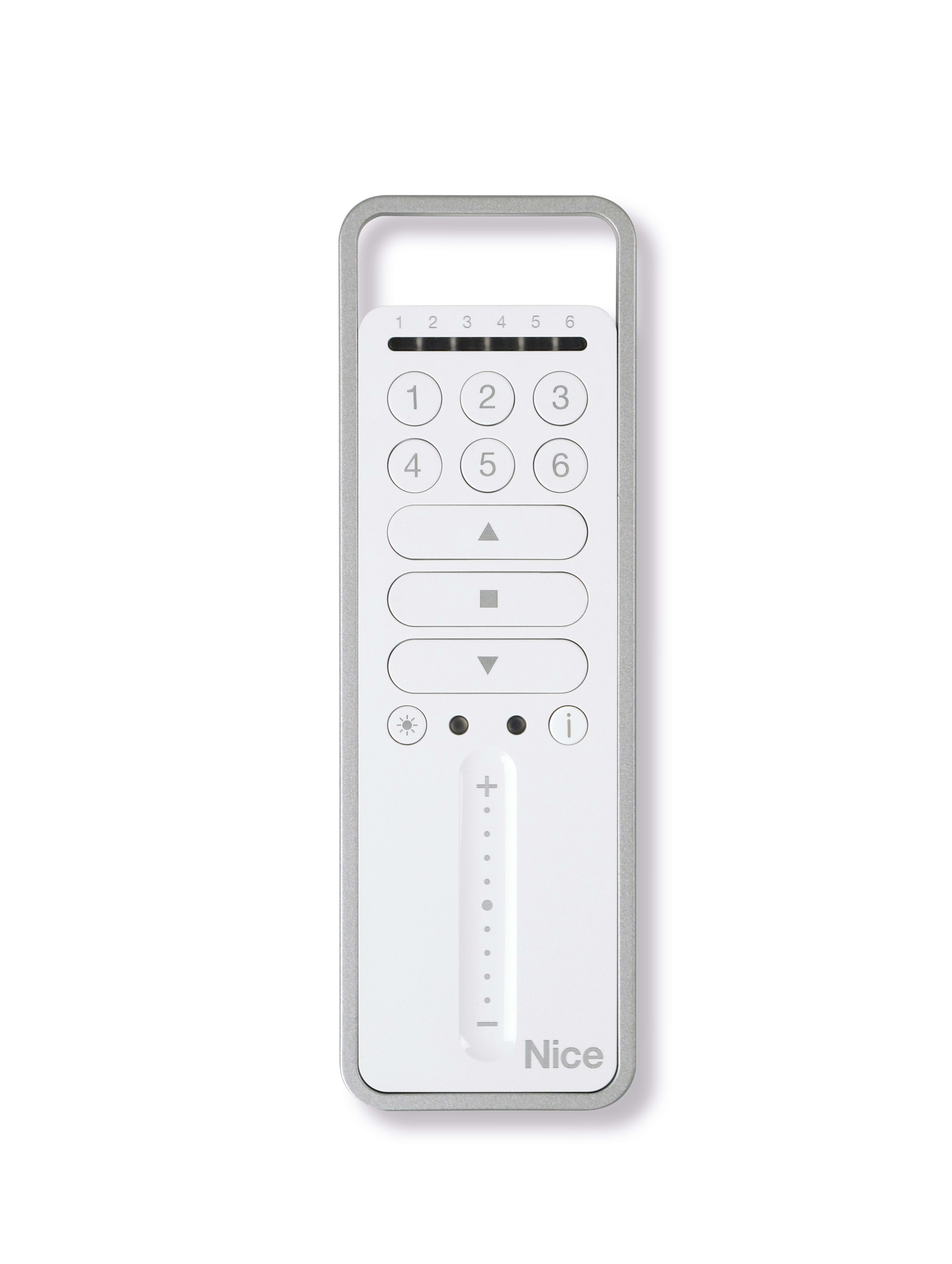 Nice - Emetteur Bidirectionnel EraP, 6 gpes, varia lumière,soleil on/off + touche Info