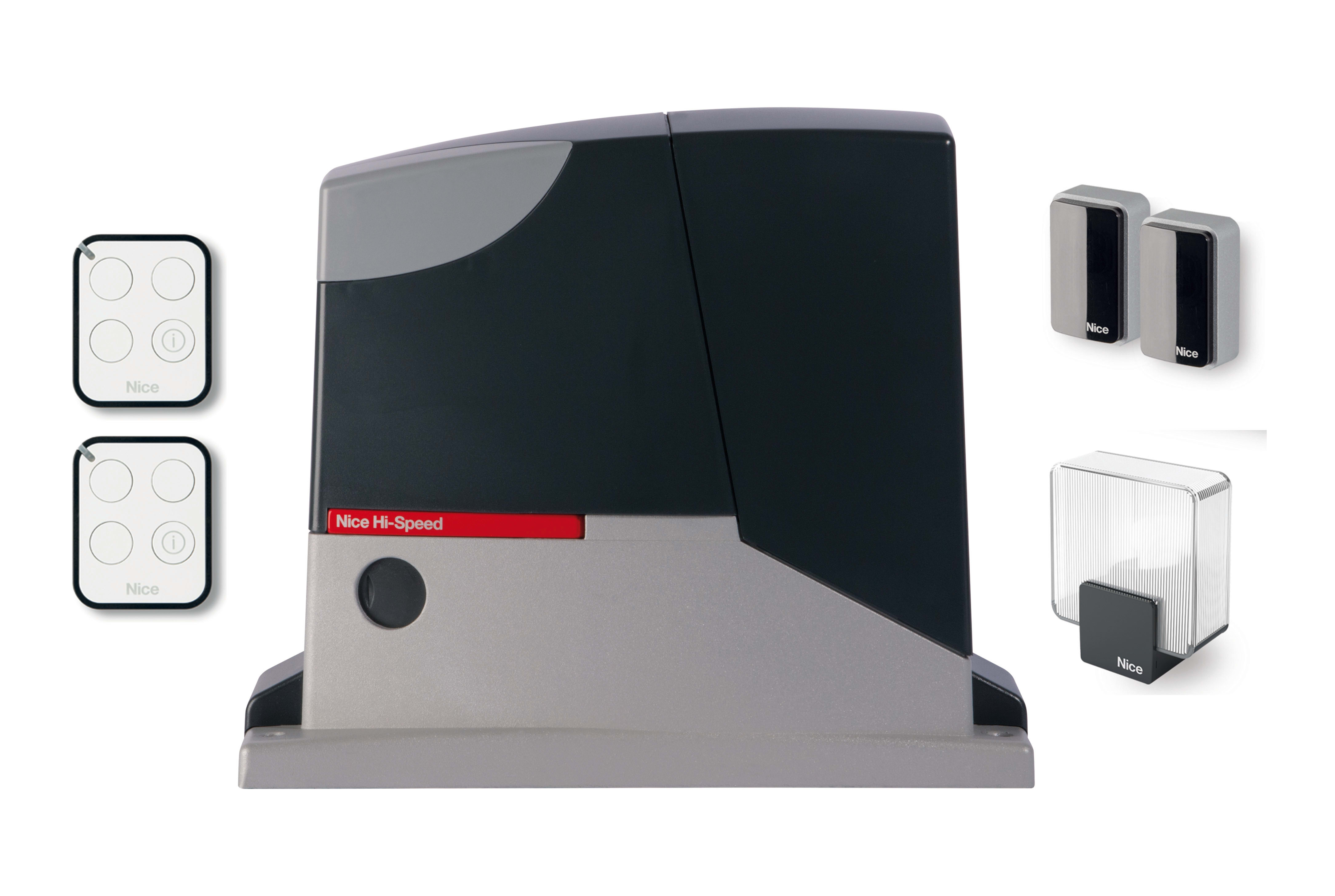 Nice - Kit pour portail coulissant allant jusqu'à 250 kg HI SPEED, BiDi