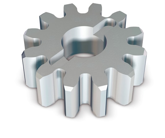 Nice - Pignon 12 dents module 6, pour crémaillère ROA81.