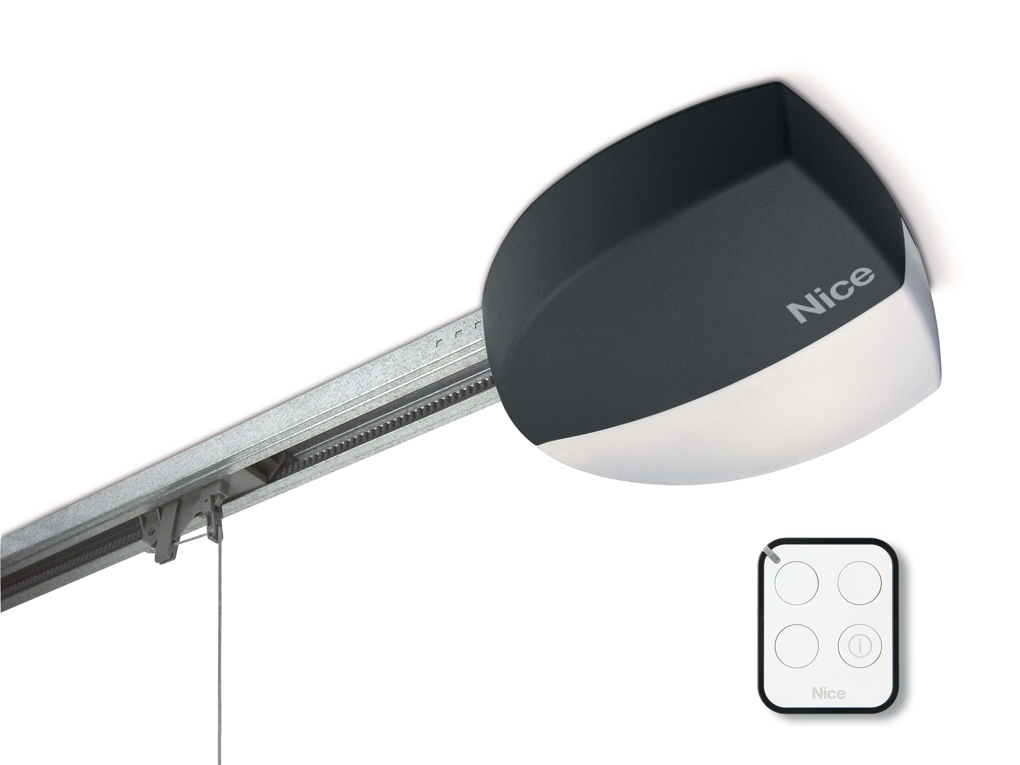 Nice - Kit pour porte sectionnelle 10,5m2 et basculante 11,9m2 - 650N rail 3m + 1m