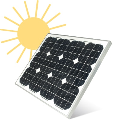 Nice - Panneau solaire pour alim 24V, maximum 30 W